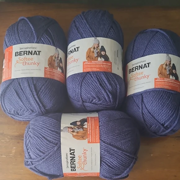 Yarnspirations Bernat Softee Chunky Yarn - Blue - Picture 2 of 6